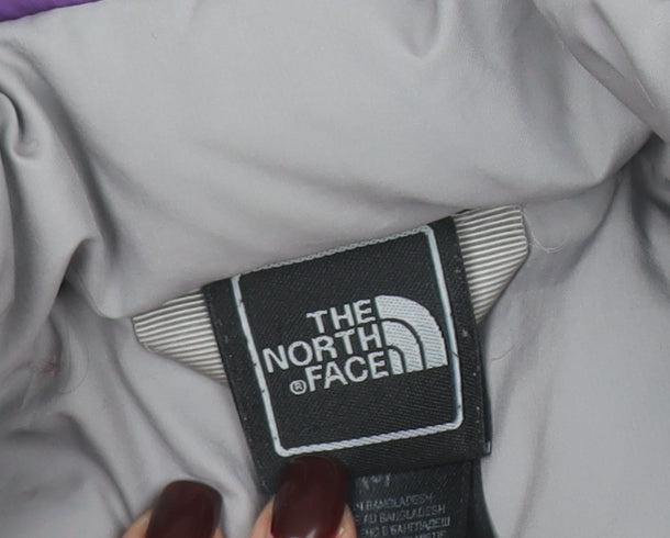 Girls UK Size XS The North Face Purple Puffer Jacket