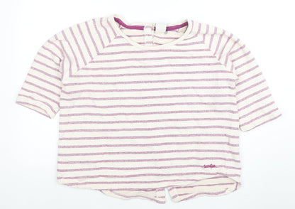 Womens UK Size 14 Weird Fish Pink Basic T-Shirt