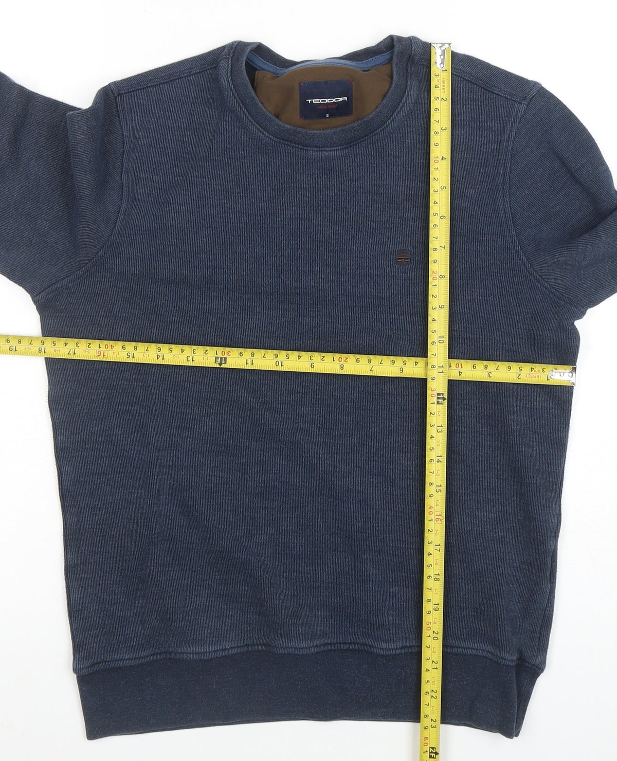Mens UK Size S Tecdor Blue Pullover Sweatshirt