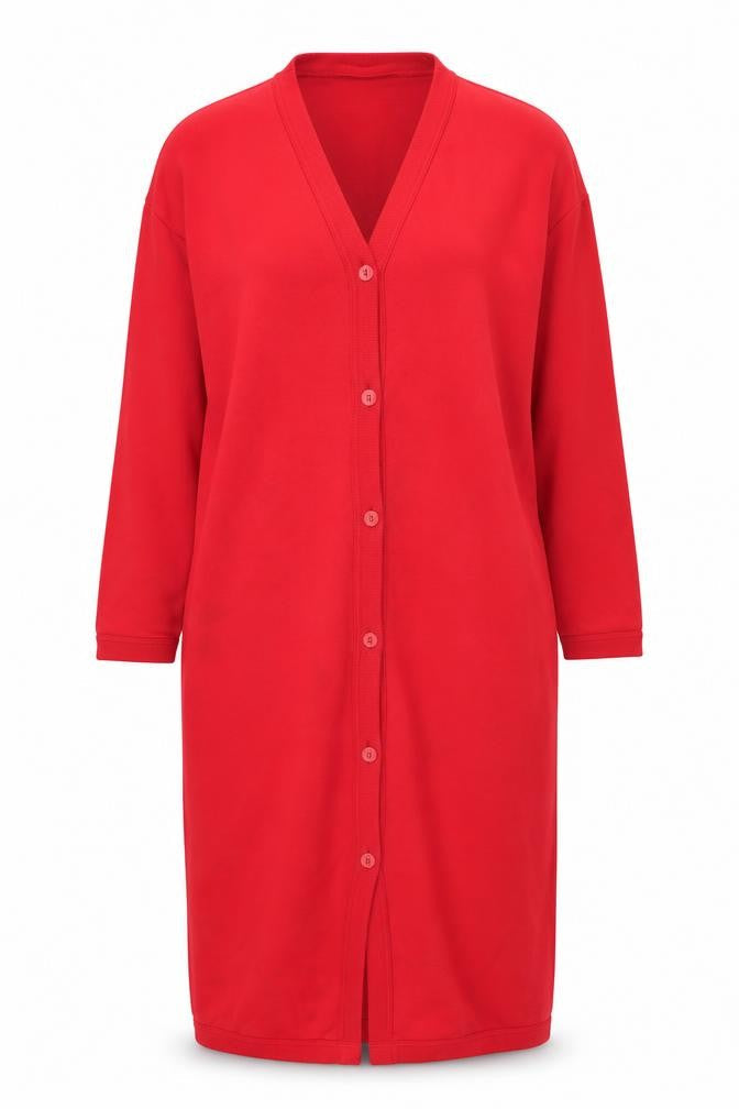 Womens UK Size 10-12 Marks and Spencer Red Cardigan Jumper
