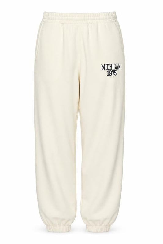 Womens UK Size M Zara Relaxed Fit Jogger Ivory Trousers