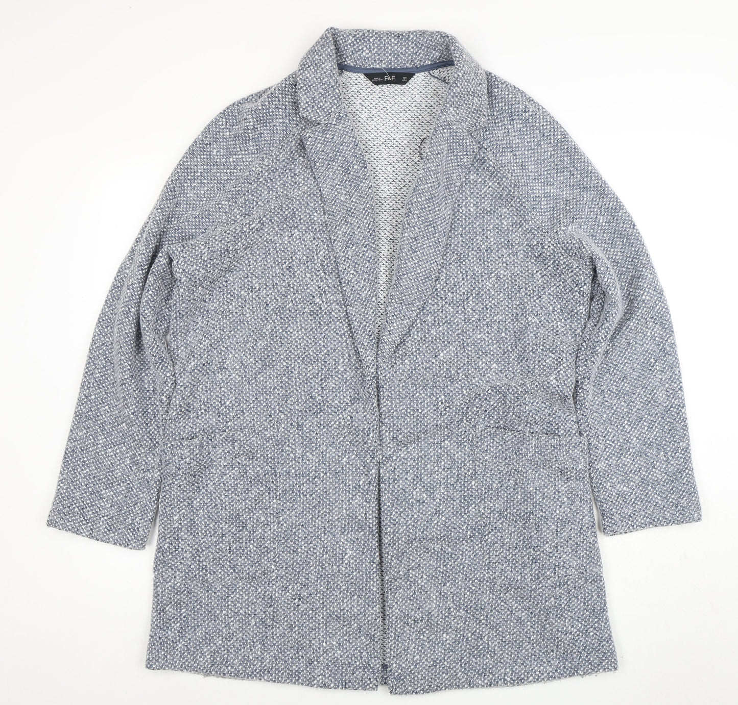 Womens UK Size M F&F Grey Basic Jacket