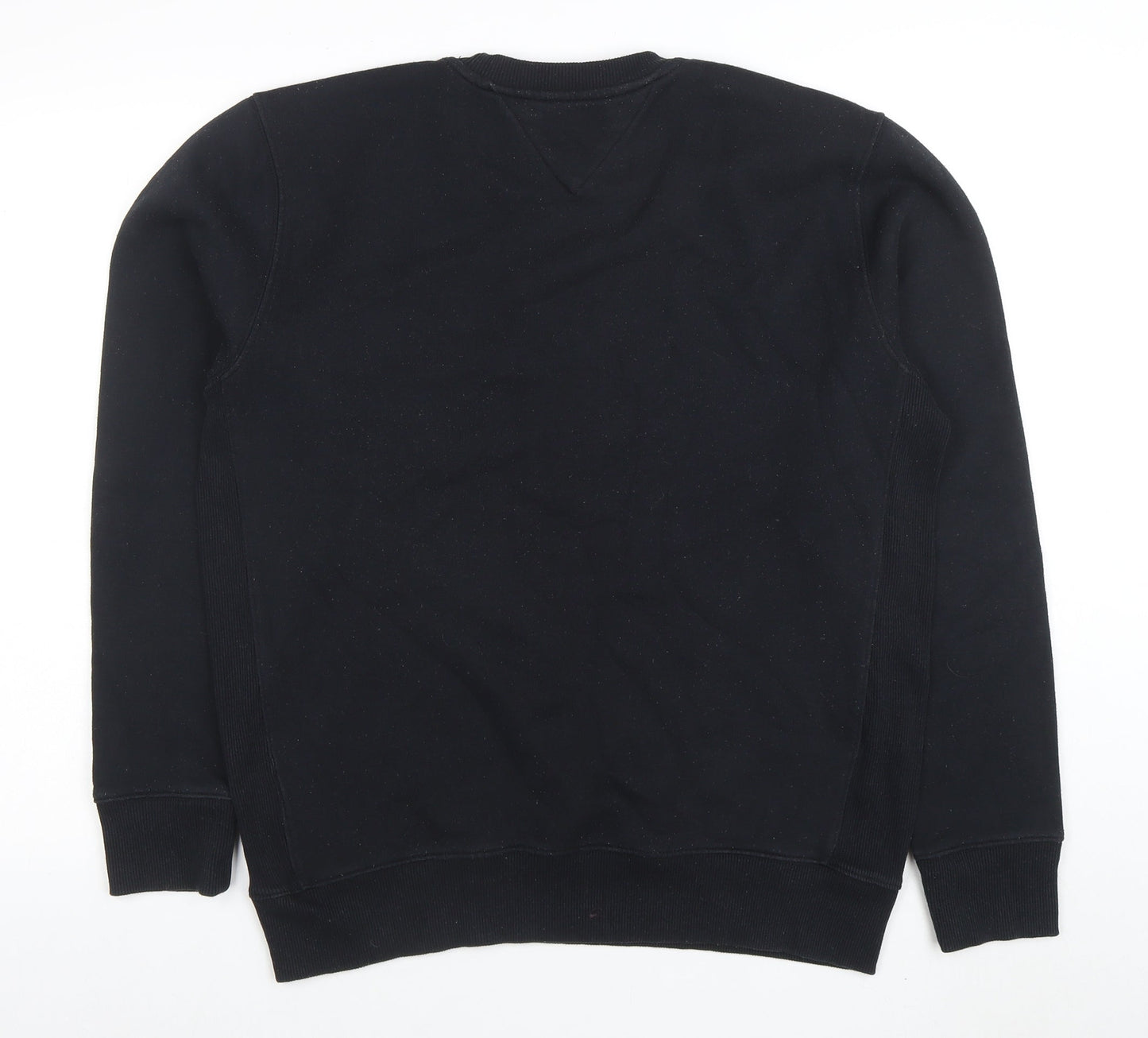 Mens UK Size L Tommy Jeans Black Pullover Sweatshirt