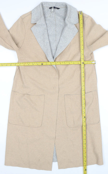 Womens UK Size 8 Marks and Spencer Beige Overcoat