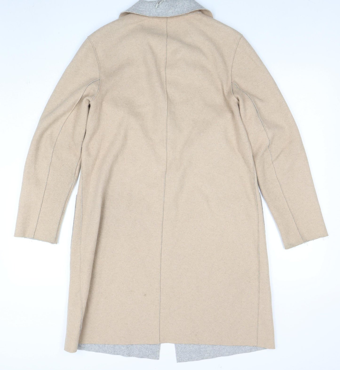 Womens UK Size 8 Marks and Spencer Beige Overcoat