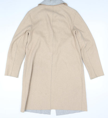 Womens UK Size 8 Marks and Spencer Beige Overcoat