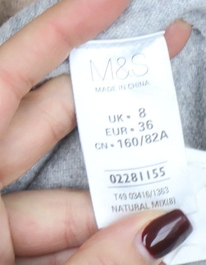 Womens UK Size 8 Marks and Spencer Beige Overcoat