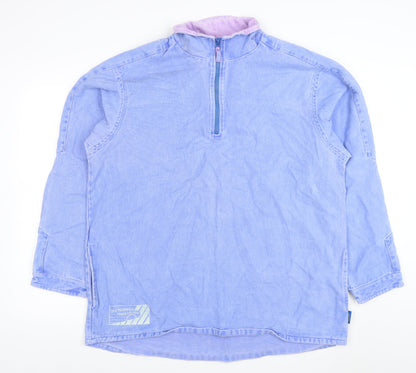 Womens UK Size XL Off The Beaten Track Blue Pullover Sweatshirt
