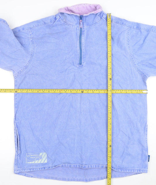 Womens UK Size XL Off The Beaten Track Blue Pullover Sweatshirt