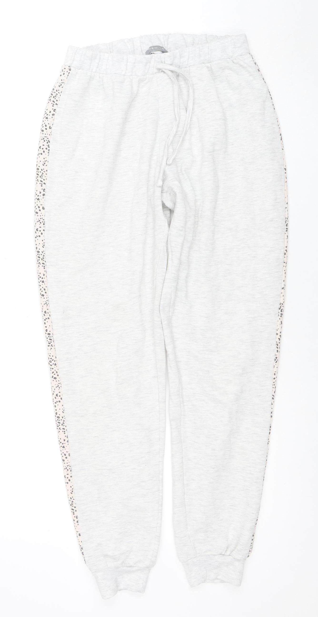 Womens UK Size 10 New Look Regular Fit Jogger Beige Trousers