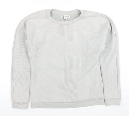 Womens UK Size XS Ninmeen Seventyseven Paris Grey Pullover Sweatshirt