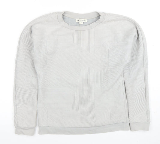 Womens UK Size XS Ninmeen Seventyseven Paris Grey Pullover Sweatshirt