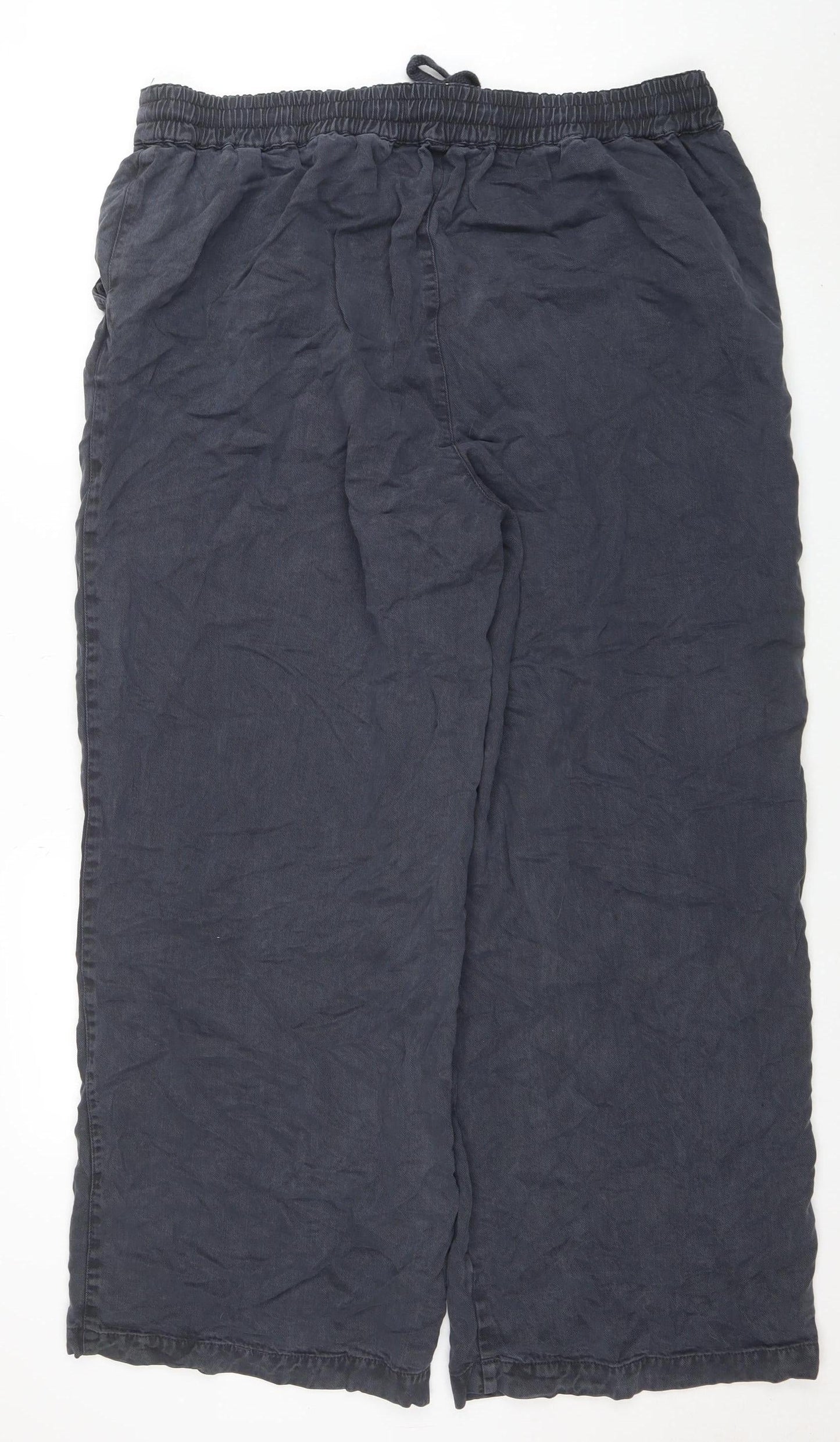 Womens UK Size 18 River Island Relaxed Fit Casual Trousers Blue Trousers