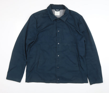 Mens UK Size L skovde Blue Basic Jacket