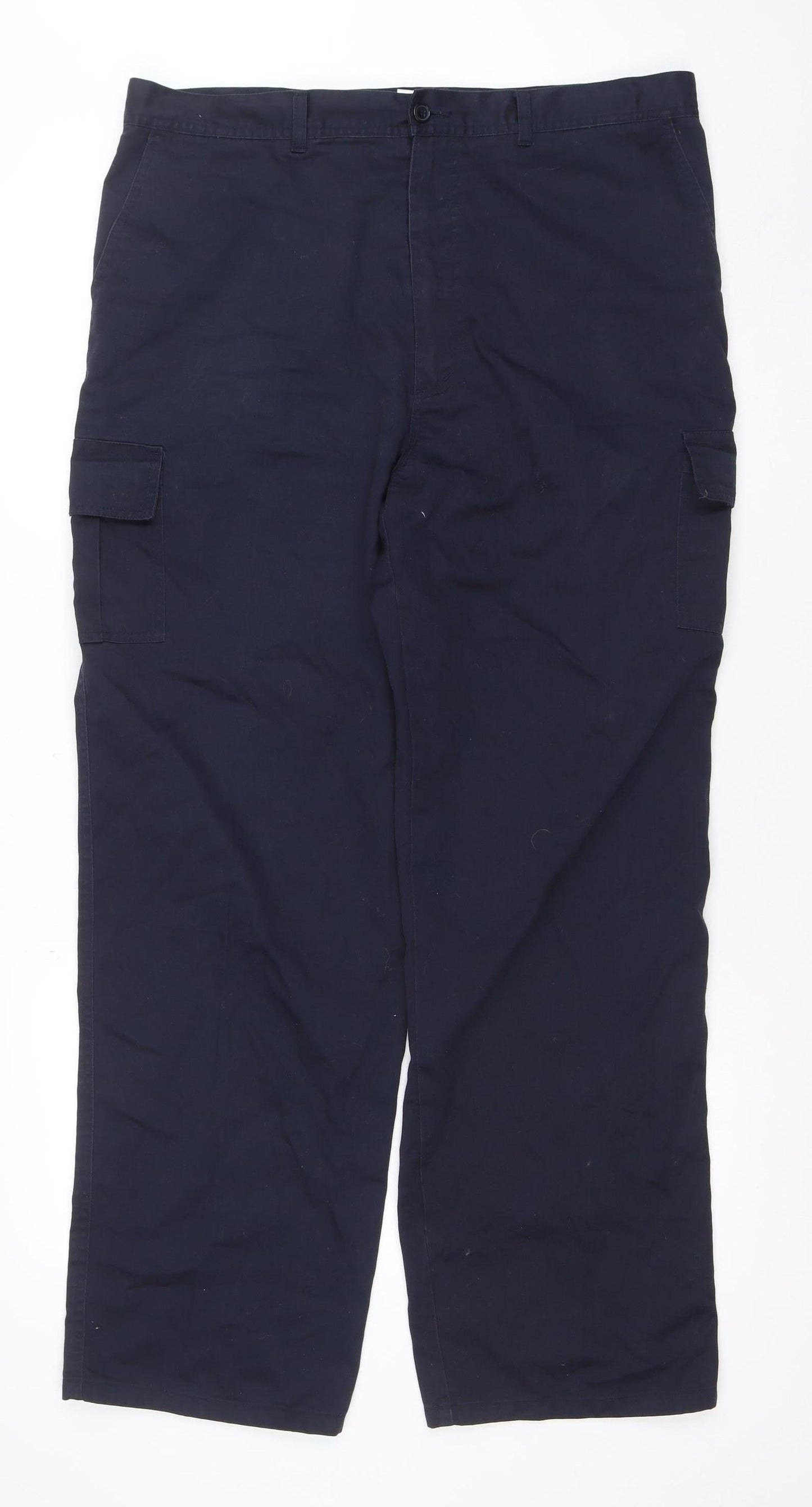 Mens UK Size 2XL Portwest Regular Fit Cargo Blue Trousers