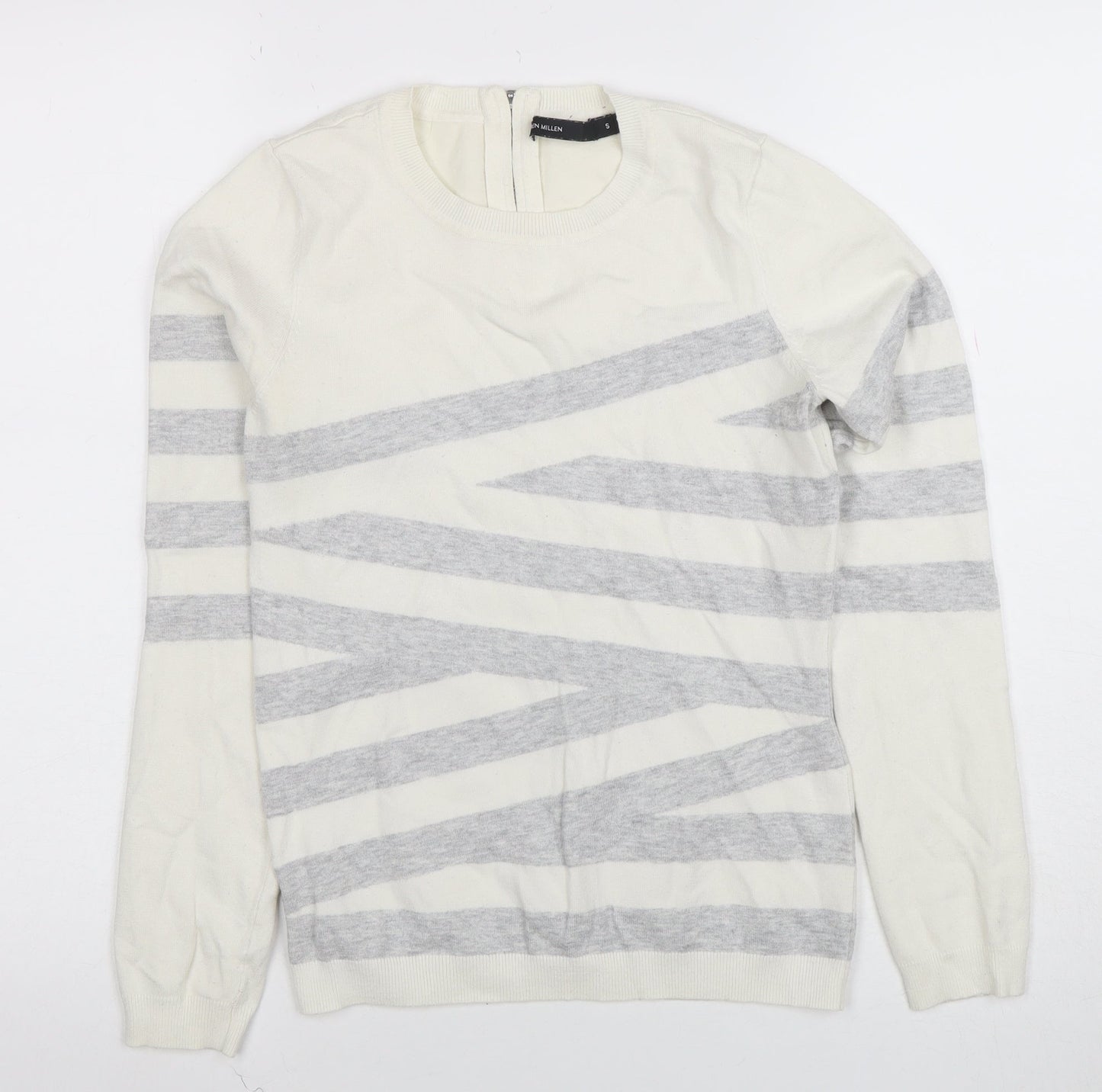 Womens UK Size S Karen Millen Ivory Jersey Blouse