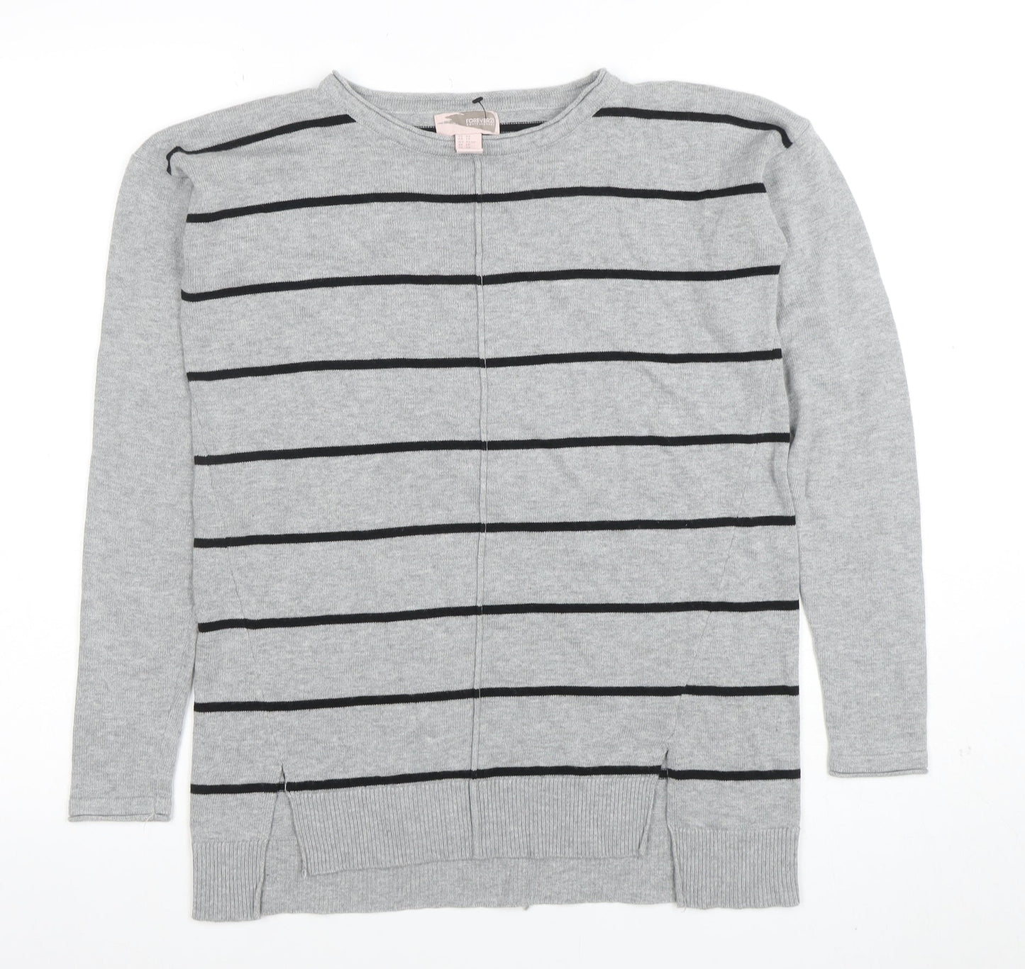 Womens UK Size XS FOREVER 21 Grey Pullover Jumper