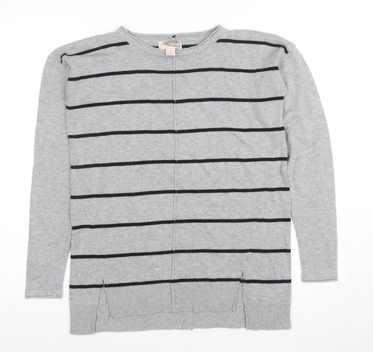 Womens UK Size XS FOREVER 21 Grey Pullover Jumper