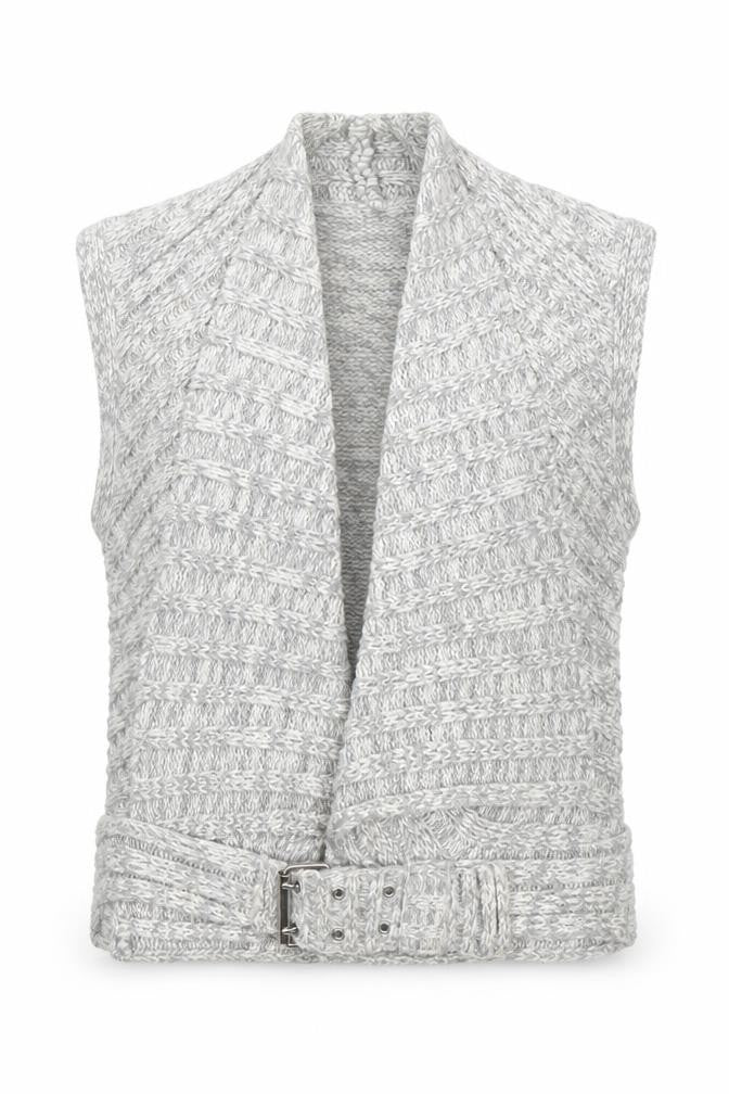 Womens UK Size 14 Zingara Grey Vest Jumper