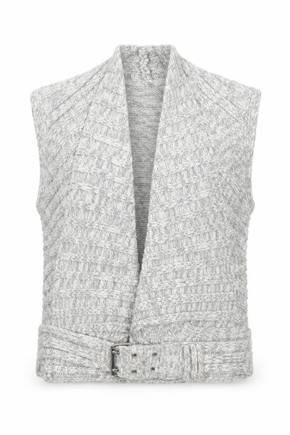 Womens UK Size 14 Zingara Grey Vest Jumper