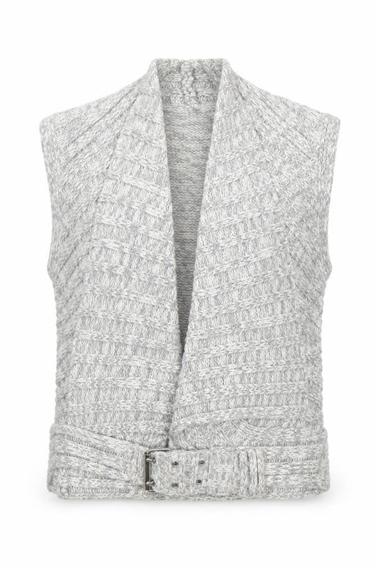 Womens UK Size 14 Zingara Grey Vest Jumper