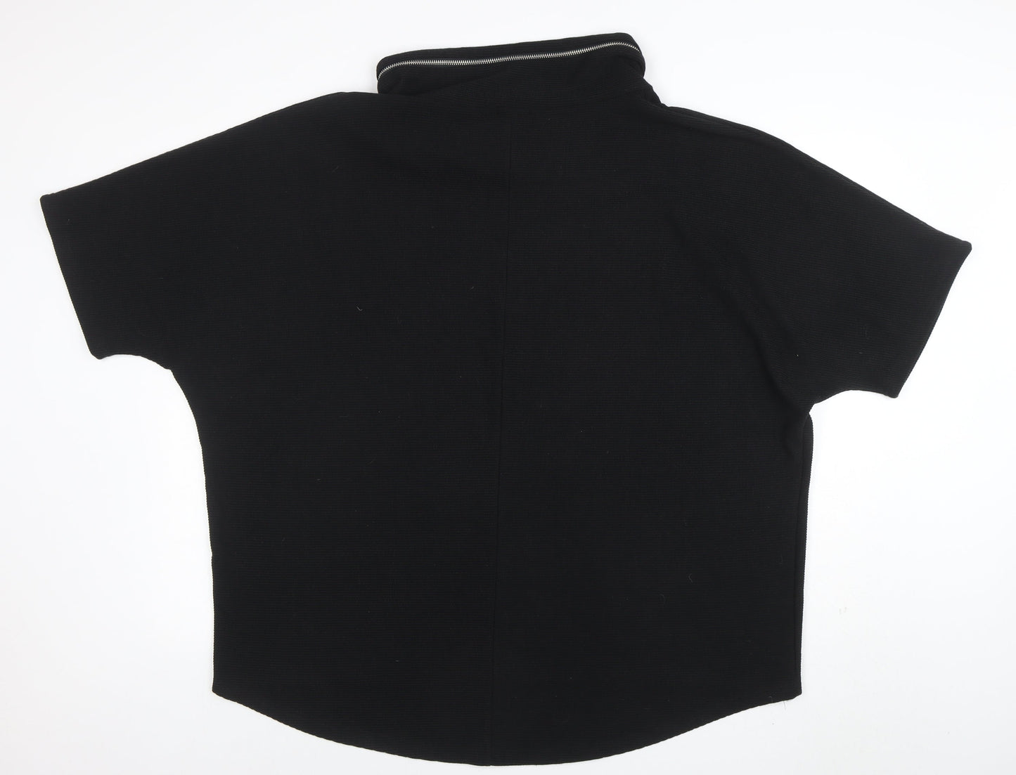 Womens UK Size 16 Roman Black Basic T-Shirt