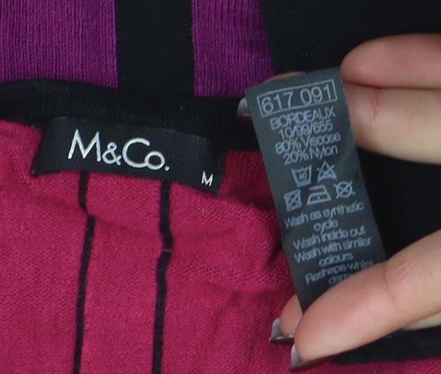 Womens UK Size M Marks and Spencer Multicoloured Tunic Button-Up