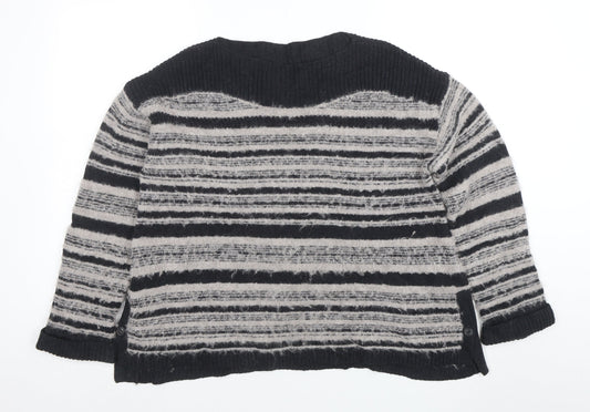 Womens UK Size 14 Wrap Grey Pullover Jumper