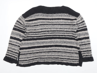 Womens UK Size 14 Wrap Grey Pullover Jumper