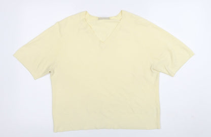 Womens UK Size 14 BR&S Ivory Basic T-Shirt