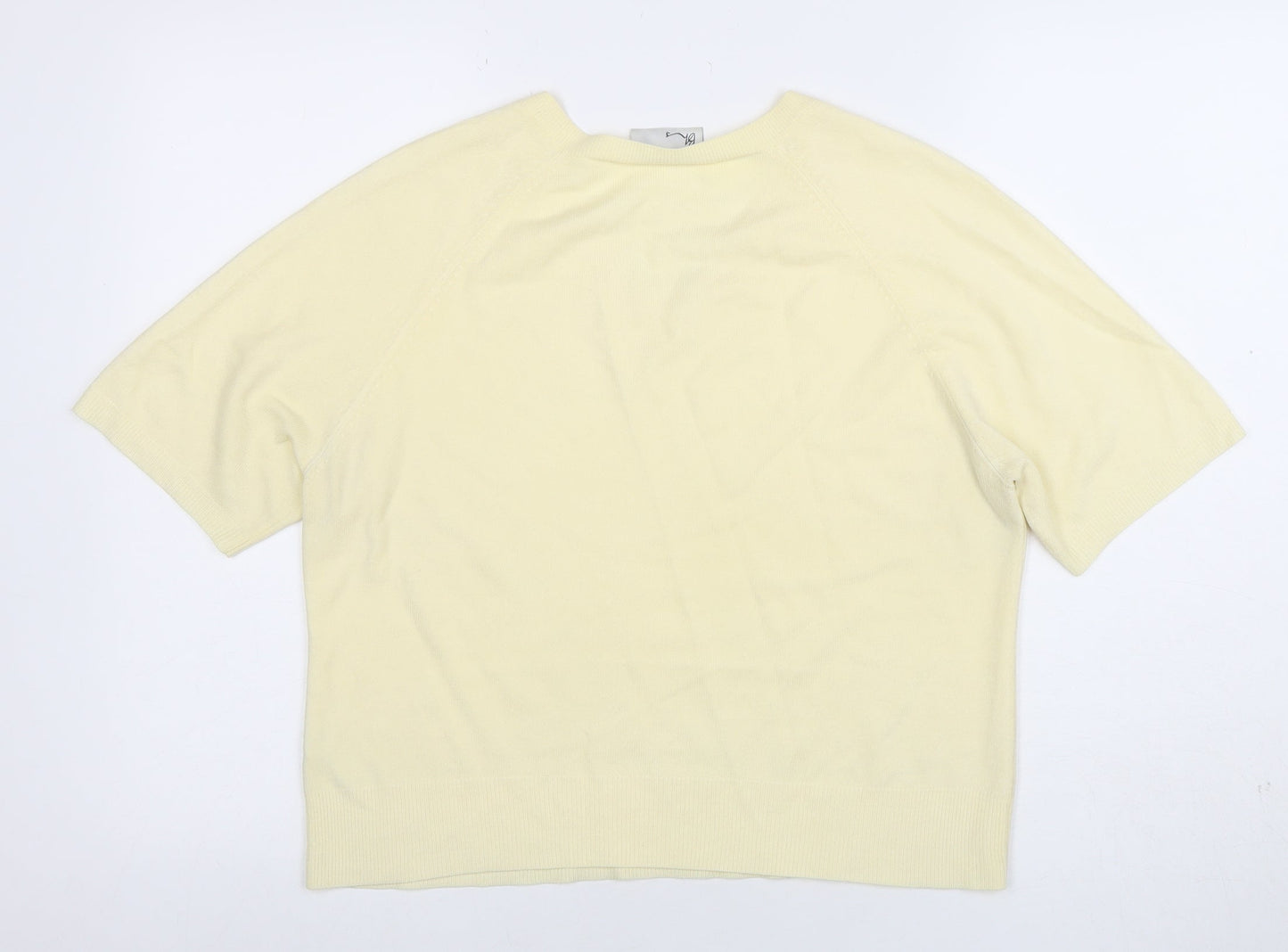 Womens UK Size 14 BR&S Ivory Basic T-Shirt