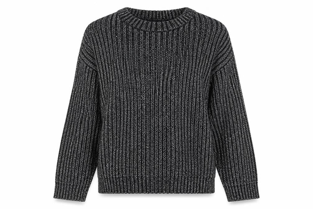 Topshop Women Grey Cold Shoulder Knit Pullover Jumper Size 8