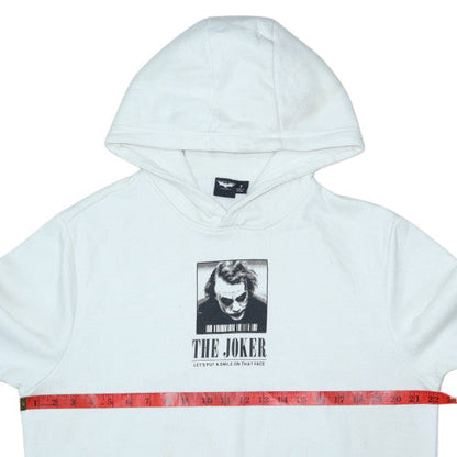 Mens UK Size S Primark White Pullover Hoodie