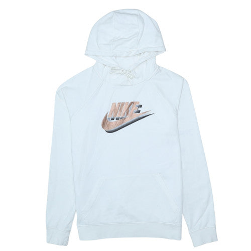 Womens UK Size S Nike White Pullover Hoodie