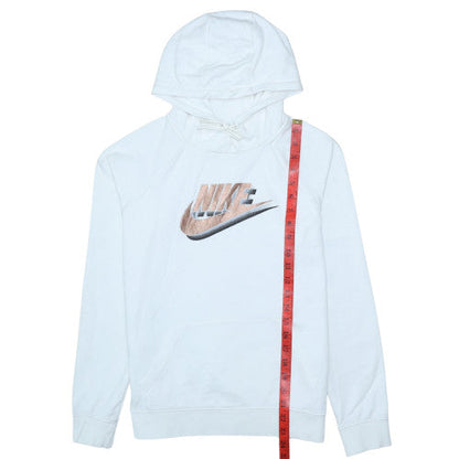 Womens UK Size S Nike White Pullover Hoodie