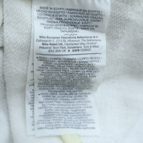 Womens UK Size S Nike White Pullover Hoodie