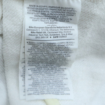 Womens UK Size S Nike White Pullover Hoodie