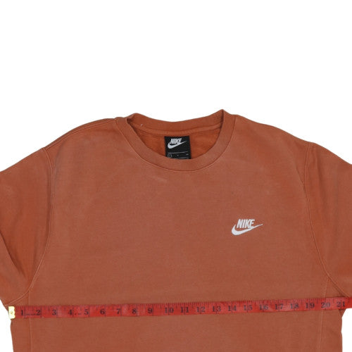 Mens UK Size S Nike Brown Pullover Sweatshirt