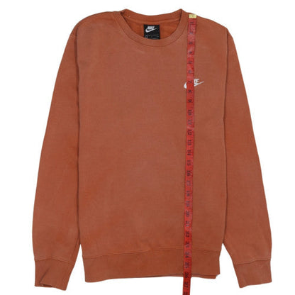 Mens UK Size S Nike Brown Pullover Sweatshirt