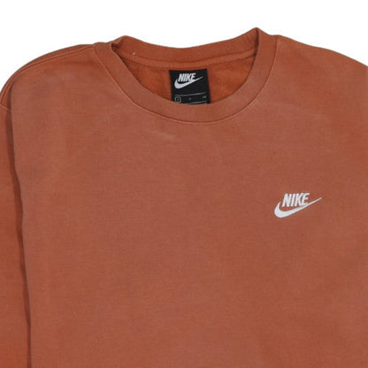 Mens UK Size S Nike Brown Pullover Sweatshirt
