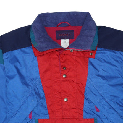 Mens UK Size M Degre 7 Blue Anorak Coat