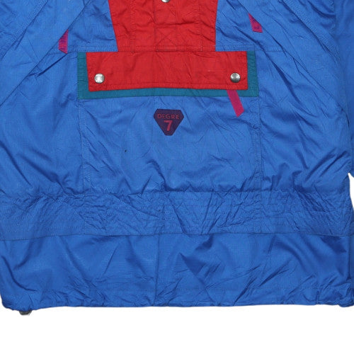 Mens UK Size M Degre 7 Blue Anorak Coat