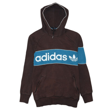 Mens UK Size M adidas Brown Pullover Hoodie