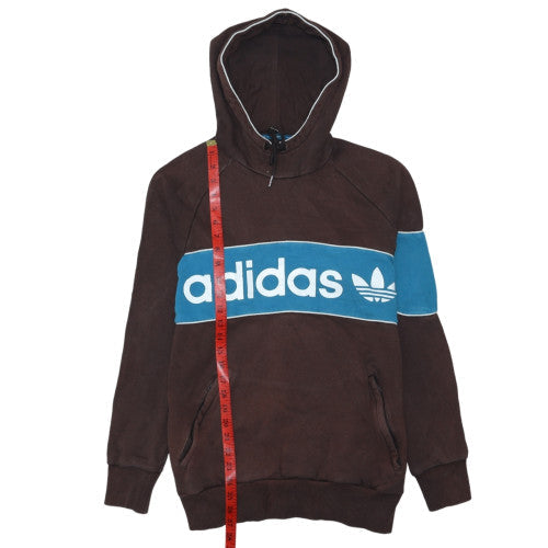 Mens UK Size M adidas Brown Pullover Hoodie