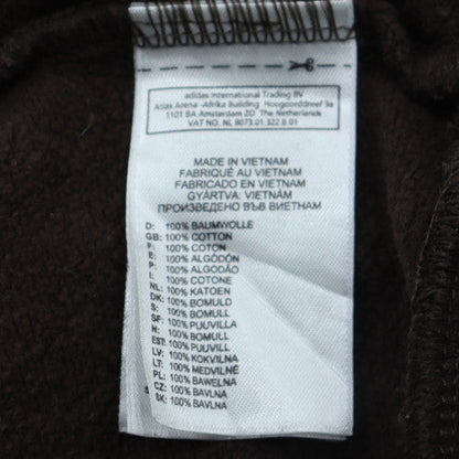 Mens UK Size M adidas Brown Pullover Hoodie