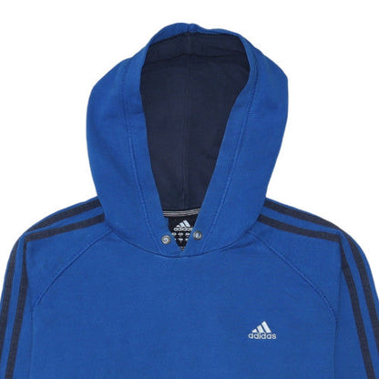 Mens UK Size M adidas Blue Pullover Hoodie