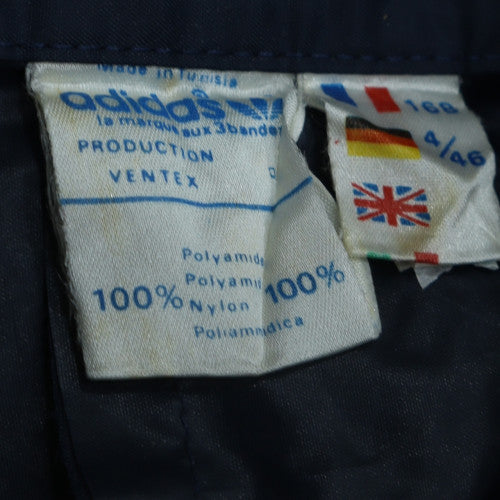 Adidas Men's Navy Hooded Windbreaker Jacket Size L Nylon 80s Retro Style