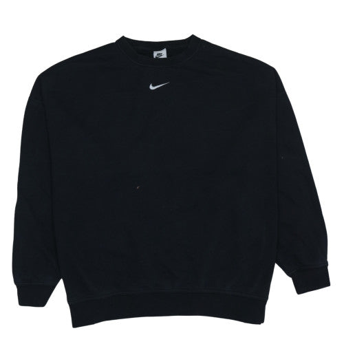 Womens UK Size M Nike Black Pullover Sweatshirt