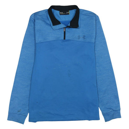 Mens UK Size M Under armour Blue Pullover Sweatshirt