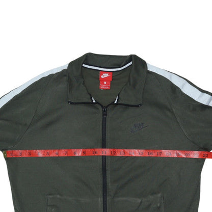 Mens UK Size M Nike Green Full Zip Sweatshirt